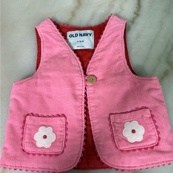 Old Navy Pink Kids Vest - Picture 2 of 8